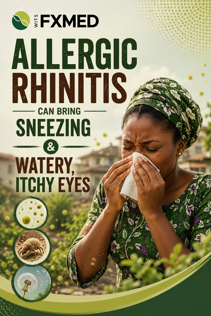 Allergic Rhinitis: Sneezing, Itchy Eyes, and Sinus Triggers infographic