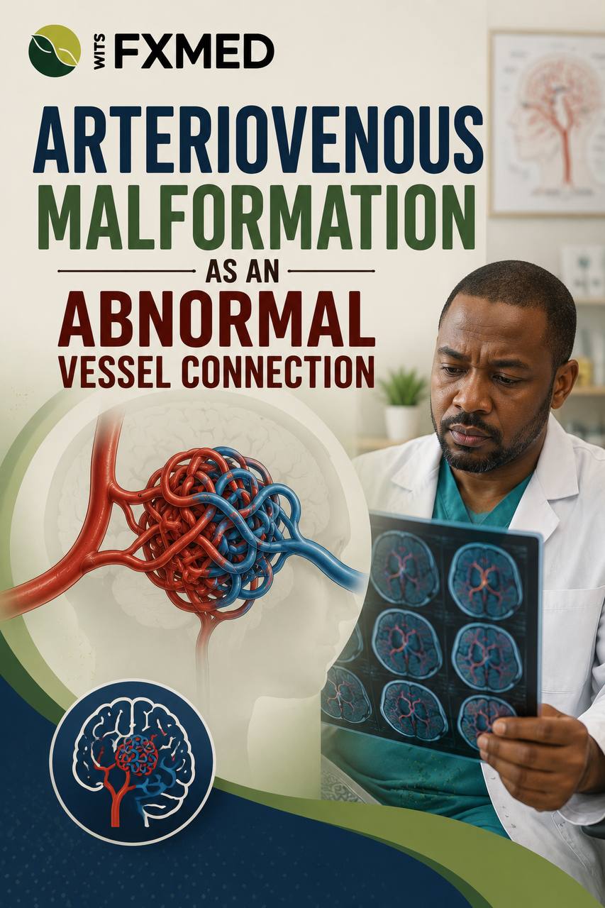 Arteriovenous Malformation: An Abnormal Blood Vessel Connection infographic